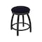 Holland Bar Stool Co 18" Swivel Vanity Stool, Pewter Finish, Canter Twilight Seat 80218PW002 - alternate 1